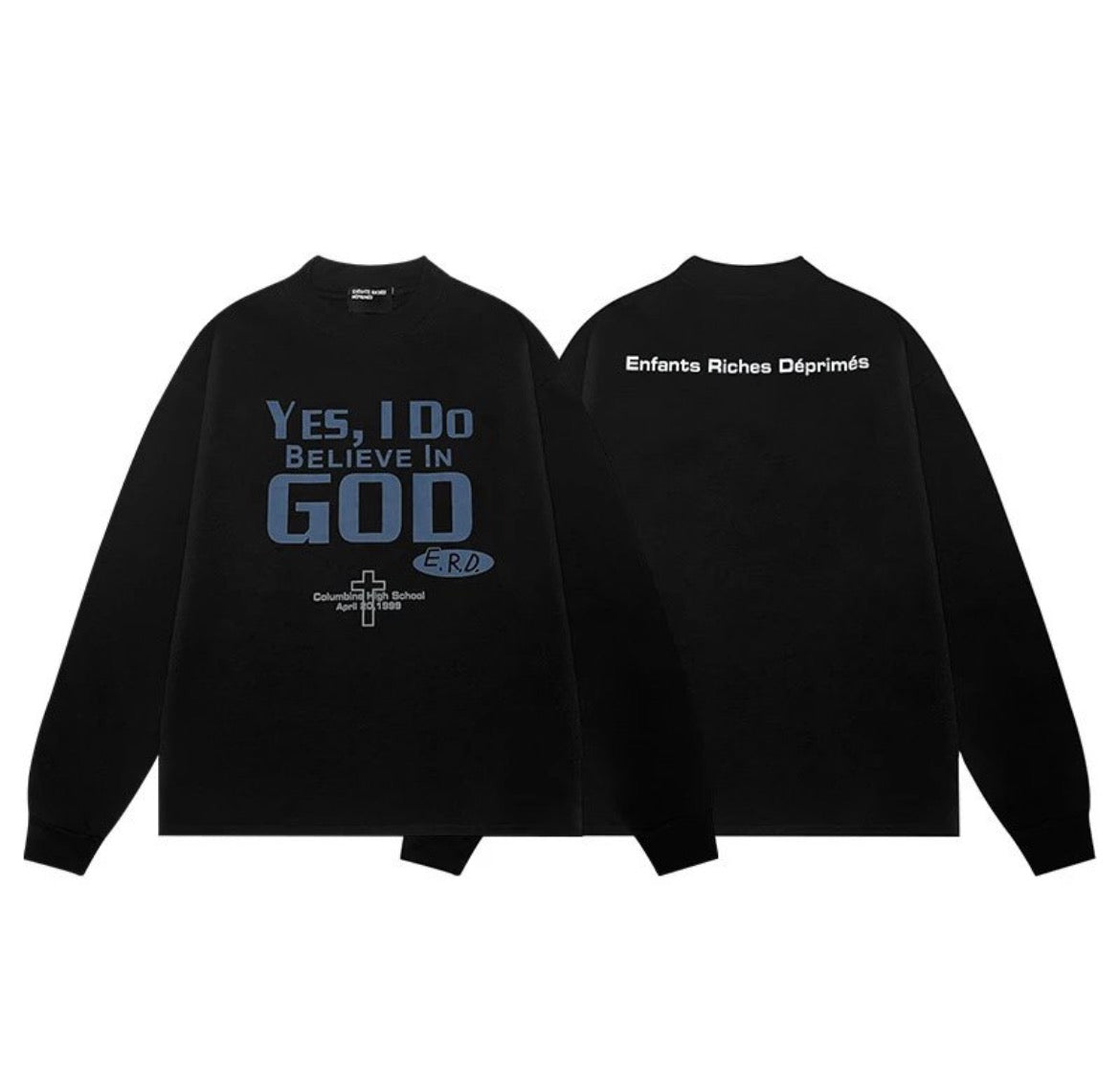E.R.D “Yes I do believe in God” sweater